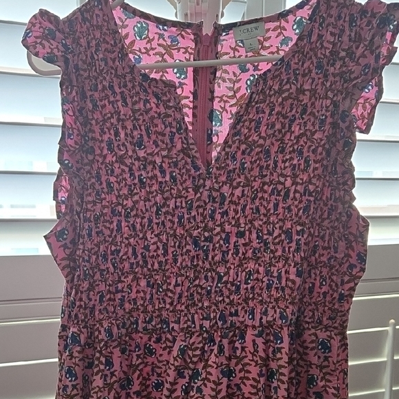 J. Crew Pink and Blue Floral Maxi Dress - Picture 4 of 6